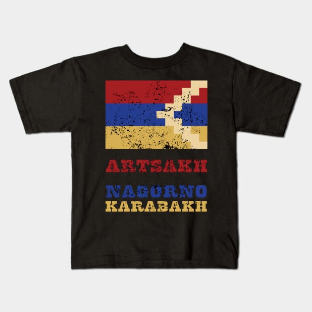 Flag of Artsakh Kids T-Shirt by KewaleeTee